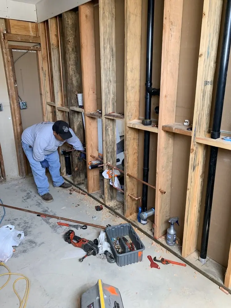 Commercial rough-in plumbing for Water Heater Replacement in Tarrant